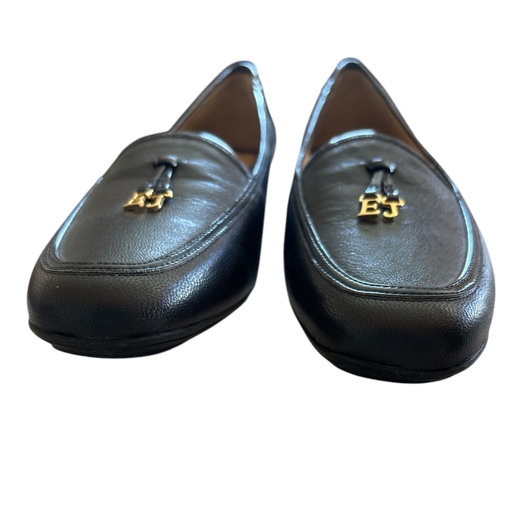 Eric Javits Comfy Black Leather Flats with Gold Detail - Never Worn - 11m - Picture 10 of 13